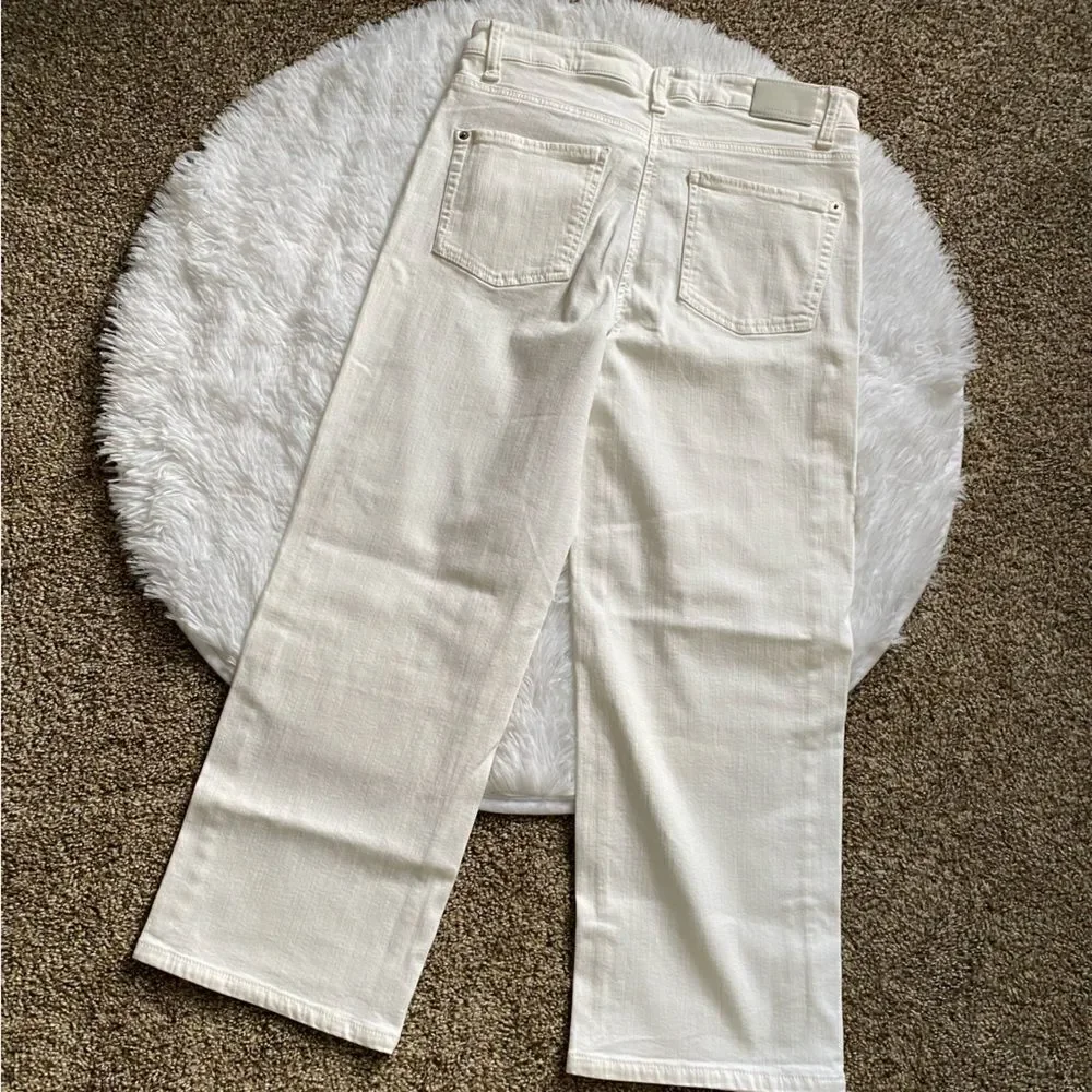 Cambio Phillipa Culotte Jeans White Women’s Size 8‎